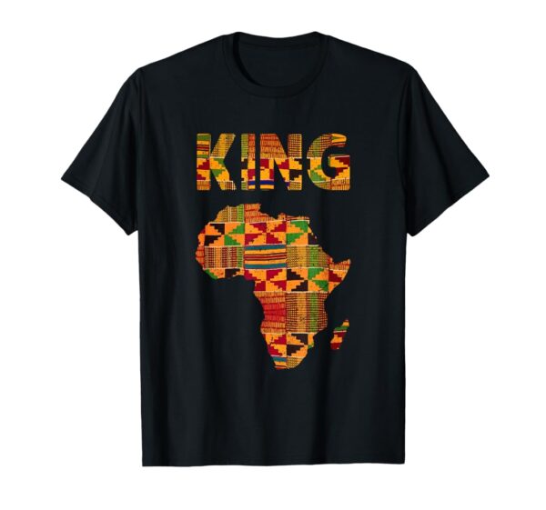 African Map Kente - T-Shirt