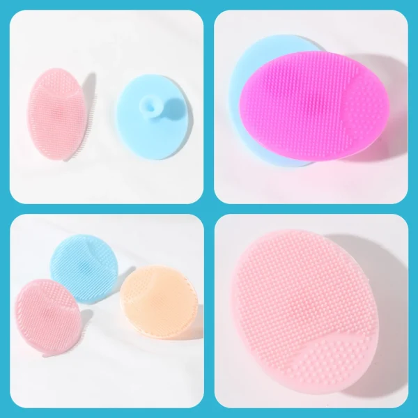 Soft Silicone Face Cleansing Brush Wash Face Exfoliating Brush Deep Pore Cleanser Tool Baby Shampoo Massage Bath Cleaning - Image 5