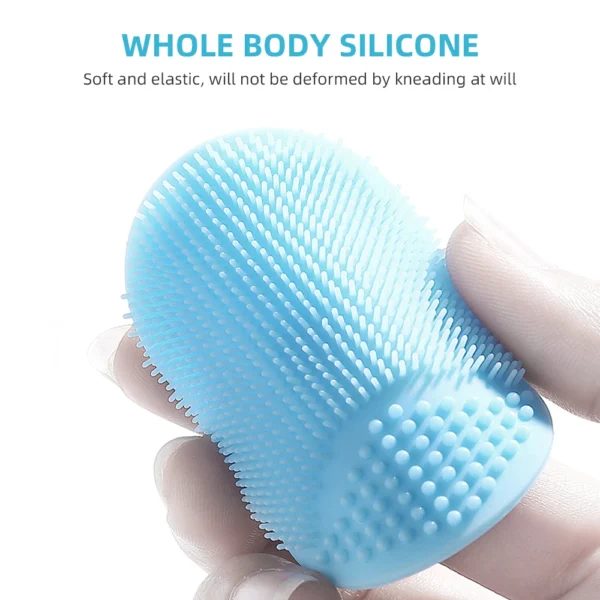 Soft Silicone Face Cleansing Brush Wash Face Exfoliating Brush Deep Pore Cleanser Tool Baby Shampoo Massage Bath Cleaning - Image 3
