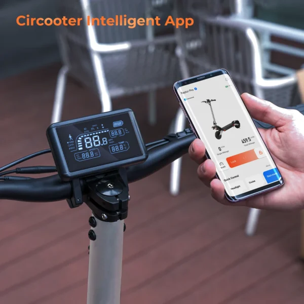 Circooter Raptor pro adult escooter, 1600W motor, folding E-scooter, 10-inch tire, E-mountain scooter, electric scooter - Image 5