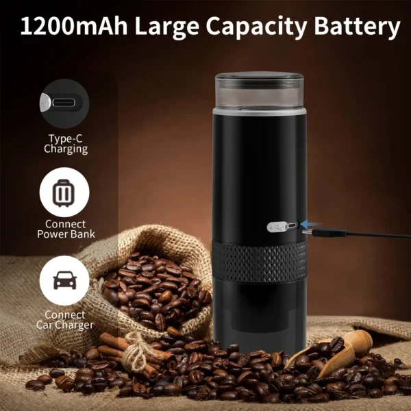 2024 New Portable Coffee Machine Coffee Maker Electric Capsule Ground Coffee Brewer Fit For Coffee Powder and Coffee Capsule - Image 3