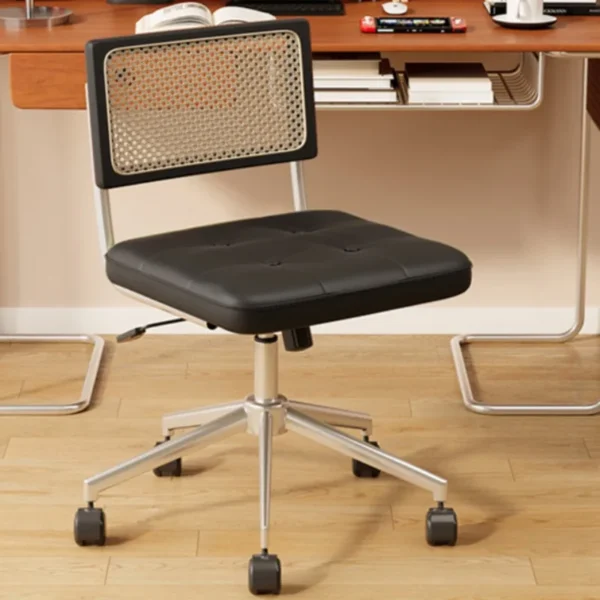 Vintage Simple Backrest Computer Chair Adjustable Swivel Desk Chair Ergonomic Study Chair for Home Office Furniture - Image 2