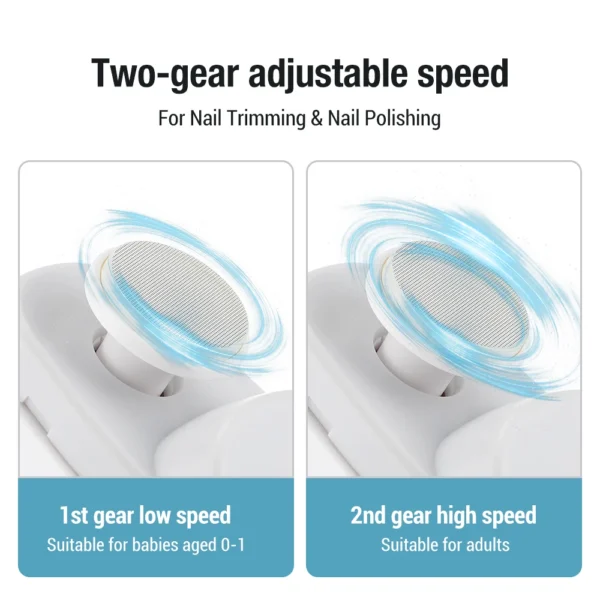 Electric Automatic Nail Clippers With Light Trimmer Nail Cutter Manicure For Baby Adult Care Scissors Body Tools Nail Polishing - Image 3