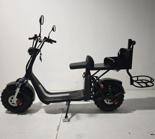ZAIQU US/EU Warehouse 2000W Electrical Moto Fat Tire Electric Motor Bike Scooter Citycoco with Golf Bag Holder Chopper golf sco