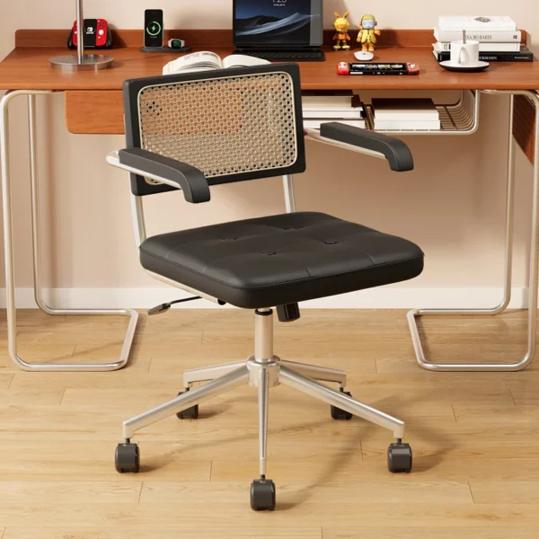 Vintage Simple Backrest Computer Chair Adjustable Swivel Desk Chair Ergonomic Study Chair for Home Office Furniture - Image 5
