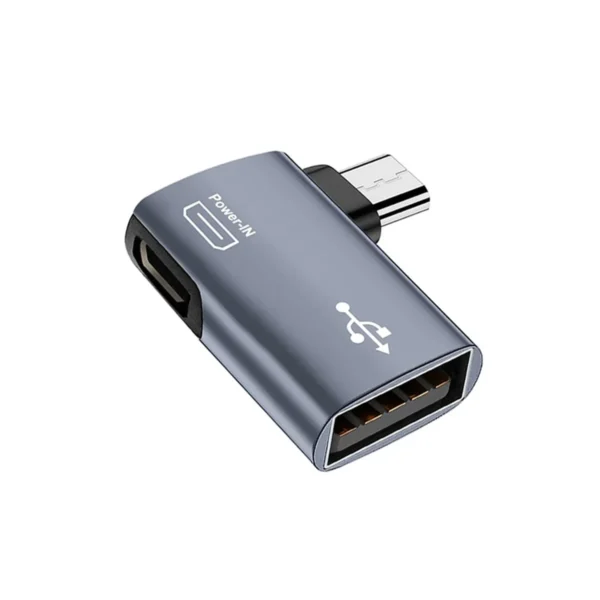 Trendy! 2Pcs OTG Adapter for Fire TV Stick 90 Degree Left/Right Angle Micro-USB to USB OTG Adapter for Android Phone Tablet - Image 2