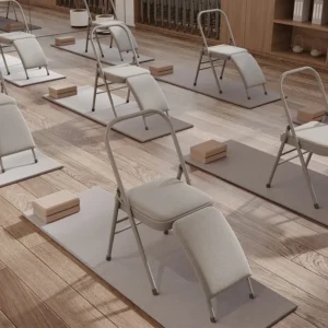 Home Widened Yoga Chair Iyengar Professional Auxiliary Chair Bold Strengthened Folding Chair Yoga Child Auxiliary Stool Yoga